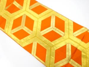 アンティーク　亀甲模様織り出し袋帯（材料）